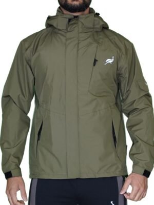 Kosciuszko 2228m Premium Waterproof Rain Jacket Green